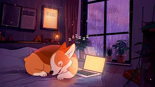 Sleeping At The Rainy Night 💤 Stop Overthinking 💤 Rain Lofi Songs To Calm Down And Have A Good Sleep