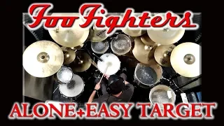 Foo Fighters - Alone + easy target (drum cover)