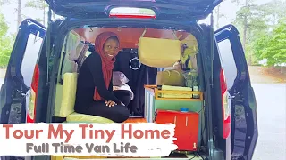 Van Tour // Ford Transit Connect Van Conversion for Full Time Van Life