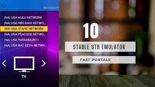 10 STABLE STB EMULATOR  FAST PORTALS  | STBEMU CODES