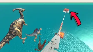 Surviving the Perilous Bridge | Extreme Jumping Challenge - Animal Revolt Battle Simulator