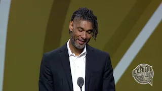Tim Duncan's Basketball Hall of Fame Enshrinement Speech