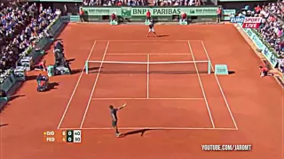 "Вот за что я люблю теннис! Роджер Федерер Новак Джокович Гаррос 2012"