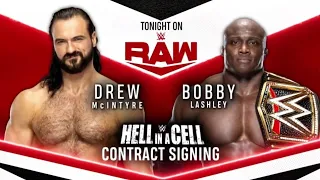 Drew McIntyre challenges Bobby Lashley in a WWE Championship Hell in a Cell Match (Full Segment)