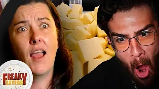 Addicted To Cheese | Hasanabi reacts to Freaky Eaters (TLC)