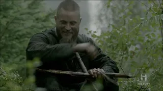 Ragnar breaks down and cries when he has to burry Athelstan - Vikings