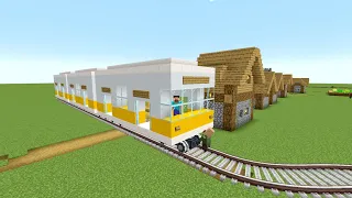 How to build train in minecraft - Create Mod