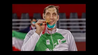 Morteza Mehrzad - the world's second-tallest man - helps Iran to Paralympic sitting volleyball gold