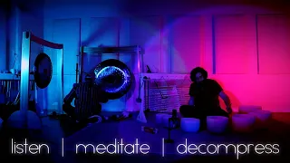 Half Hour Sound Bath with Crystal Bowls, Chimes, and Paiste Gongs | Meditation Music