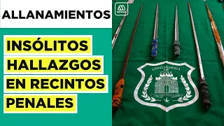 Allanamientos en 18 cárceles: Incautan armas blancas, drogas, celulares y hasta videojuegos