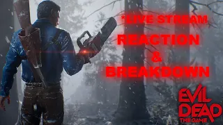 Evil Dead The Game Saber Interactive Showcase REACTION AND BREAKDOWN LIVESTREAM