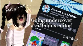Going undercover as a Roblox editor! #roblox #edit #shorts