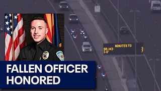 Slain Gila River PD officer honored in two processions