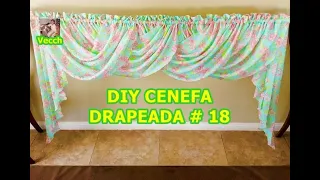 Como Hacer La Cenefa  # 18 #Shorts/ DIY EASY SWAGS # 18 /DRAPE RIDEAUX /dökümlü perdeler /  Vecch