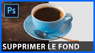 Comment SUPPRIMER L'ARRIÈRE PLAN dans PHOTOSHOP détourer un objet sur fond transparent