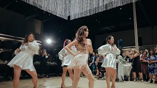 Bride SURPRISES Groom with BEST Choreographed dance - Wedding Reception - Palm Event Center