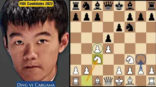 Ding didn't played his Most Powerful Weapon | Ding vs Caruana | FIDE Candidates Tournament 2022