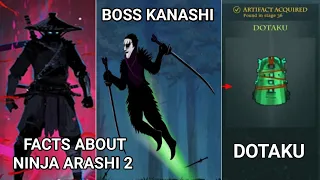 Unknown Facts of Ninja Arashi 2 Artifacts | Dotaku's Secret | Boss Kanashi Fault in Ninja Arashi 2