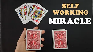 This Amazing Self Working Card Trick Will Act As A Miracle! Incredible Card Trick Tutorial