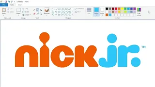 How to draw Nick Jr. logo in MS Paint | Easy step by step drawing