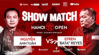 🔴Trực tiếp | Efren Reyes vs Nguyễn Anh Tuấn | 2023 Hanoi Open Pool Championship | Showmatch