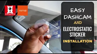 Dashcam & Electrostatic Sticker Installation - Hindi