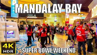 Mandalay Bay Las Vegas Super Bowl Weekend Walk - Feb 2024