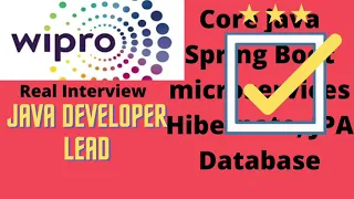 Wipro Live java developer interview questions and answers 2022