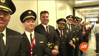 ¡Despedimos a un piloto que se jubiló luego de 31 mil horas de vuelo!