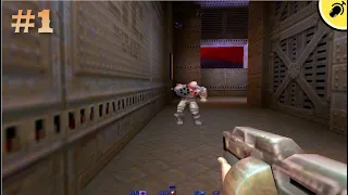 Прохождение Quake 2 (1997). День первый. Walkthrough Quake 2 Hard Mode. Day One.