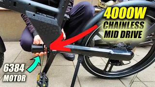 Chainless HONBIKE with MID DRIVE E-Bike!