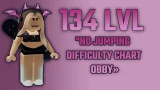 HOW TO COMPLETE 134 LVL IN "NO JUMPING DIFFICULTY CHART OBBY