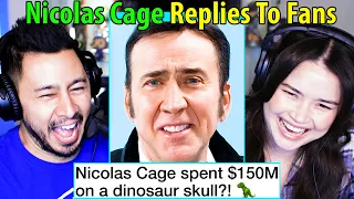 NICOLAS CAGE REPLIES TO FANS ON THE INTERNET - Reaction! | Actually Me | GQ