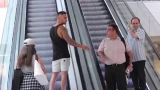 Touching Strangers Hands On The Escalator!