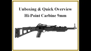 Quick review and unboxing of Hi-Point Carbine 995TS 9mm rifle. Could be best budget gun out there??