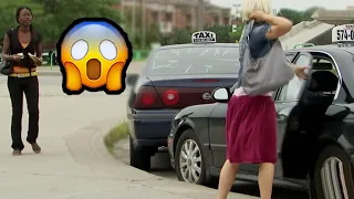 Karen goes after her car!| Just For Laughs Gags