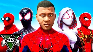 SALVO a TODOS los SPIDERMAN del MULTIVERSO en GTA 5!