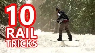 10 Snowboard Rail Tricks to Learn First