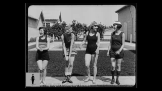 Charlie Chaplin Studios Swimming Pool - Rare Alternate Takes for How to Make Movies (1918)