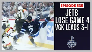 Winnipeg Jets lose Game 4 to Vegas 4-2, Golden Knights lead series 3-1, Scheifele injured