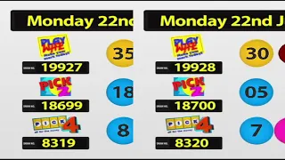 NLCB Online Draws   Monday 22nd June 2020