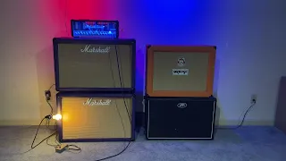 Guitar 2x12 Cabinet Shootout #2 - Marshall, Orange, Peavey