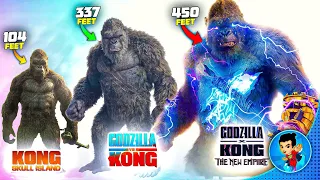 KONG Size COMPARISON || Godzilla x Kong The New Empire || Evolution Of King Kong - 1973 to 2024