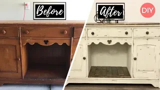 How to Repurpose Furniture | Chalk Painting Furniture | Farmhouse Style | Ashleigh Lauren