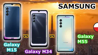 SAMSUNG: Galaxy M15 - vs - Galaxy M34 - vs - Galaxy M55