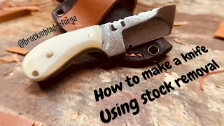 Knife making: making a small edc knife using stock removal