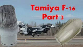 Tamiya F-16 Part 2 (canopy seam and exhaust) 4K