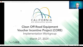 Implementation Workgroup Meeting: FY 23-24 Clean Off-Road Equipment Voucher Incentive Project (CORE)