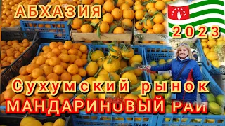 #абхазия . Город из окна троллейбуса.Сухумский рынок. февралт2023.41ч.