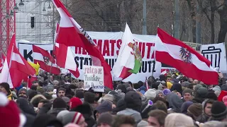 Proteste in Wien gegen Corona-Maßnahmen - Regierung will Lockdown verlängern | AFP